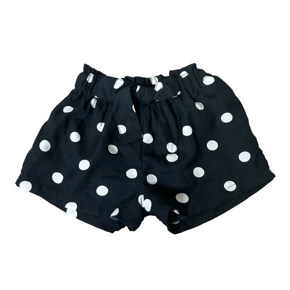 Baby Girls 2 Piece Black and White Polka Dot Print Top & Shorts Set 6-9 Months - Picture 6 of 7